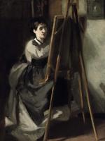 Gonzales, Eva - La jeune eleve, Portrait of Sister as Artist